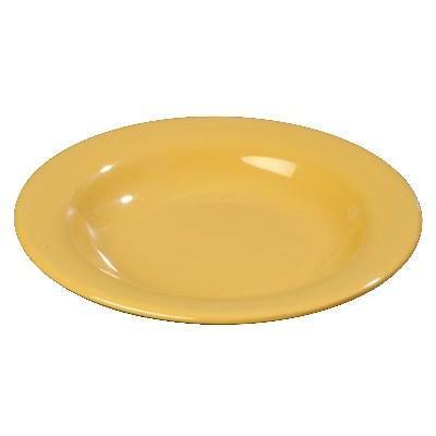 Carlisle 3303422 Sierrus™ Pasta/Soup/Salad Bowl - 9.25"Dia., Honey Yellow Melamine