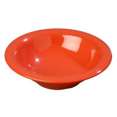 Carlisle 3303652 Sierrus 12 Oz., 7-1/4" Sunset Orange Rimmed Melamine Bowl