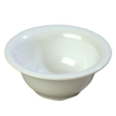 Carlisle 3303802 Sierrus 10 Oz., 5-3/8" White Rimmed Melamine Nappie Bowl