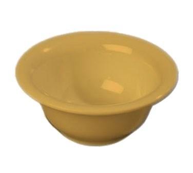 Carlisle 3303822 Sierrus 10 Oz., 5-3/8" Honey Yellow Rimmed Melamine Nappie Bowl