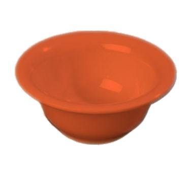 Carlisle 3303852 Sierrus 10 Oz., 5-3/8" Sunset Orange Rimmed Melamine Nappie Bowl