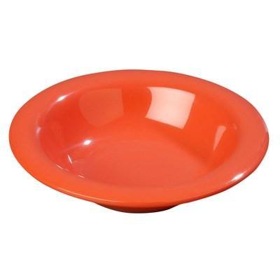 Carlisle 3304052 Sierrus 6" Sunset Orange Rimmed Melamine Bowl