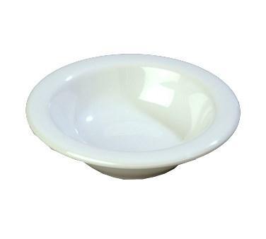 Carlisle 3304202 Sierrus 4.5 Oz., 4-3/4" White Rimmed Melamine Fruit Bowl
