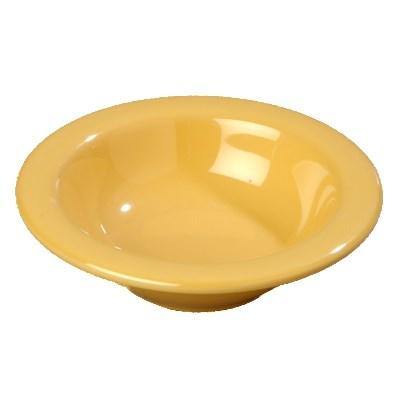 Carlisle 3304222 Sierrus 4.5 Oz., 4-3/4" Honey Yellow Rimmed Melamine Fruit Bowl
