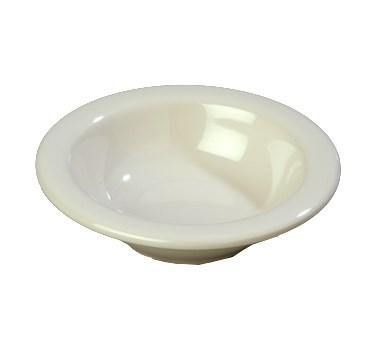 Carlisle 3304242 Sierrus 4.5 Oz., 4-3/4" Bone Rimmed Melamine Fruit Bowl
