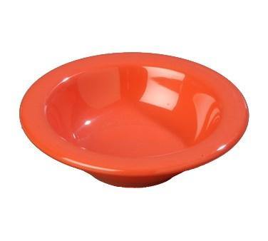 Carlisle 3304252 Sierrus 4.5 Oz., 4-3/4" Sunset Orange Rimmed Melamine Fruit Bowl