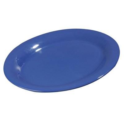 Carlisle 3308214 Sierrus 12" X 9" Ocean Blue Oval Melamine Platter