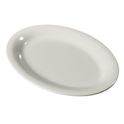 Carlisle 3308242 Sierrus 12" X 9" Bone Oval Melamine Platter