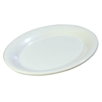 Carlisle 3308602 Sierrus 9-1/2" X 7-1/4" White Oval Melamine Platter