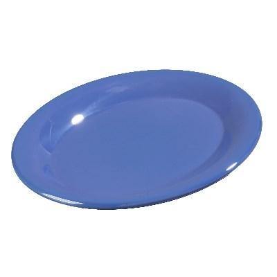 Carlisle 3308614 Sierrus 9-1/2" X 7-1/4" Ocean Blue Oval Melamine Platter