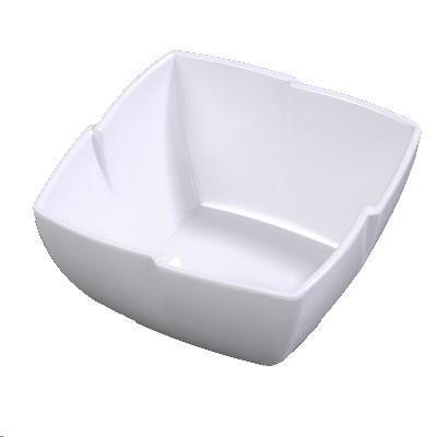 Carlisle 3331002 Rave Displayware 1.5 Qt., 7" Square Melamine Serving Bowl, White