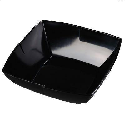Carlisle 3331403 Rave Displayware 4.5 Qt., 12" Square Melamine Serving Bowl, Black