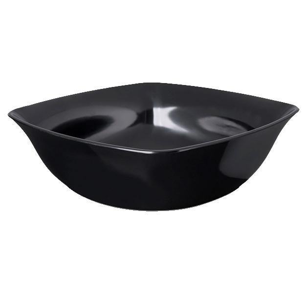 Carlisle 3336003 5 Qt. Black Flared Square Melamine Bowl