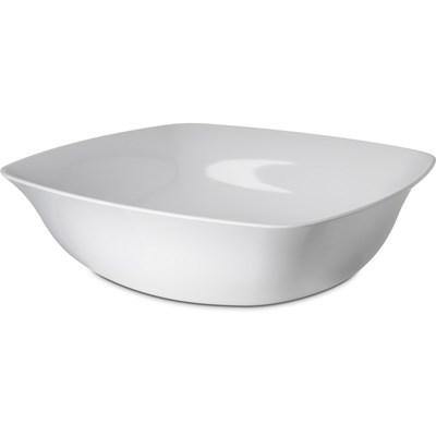 Carlisle 3336402 15.5 Qt. White Flared Square Melamine Bowl