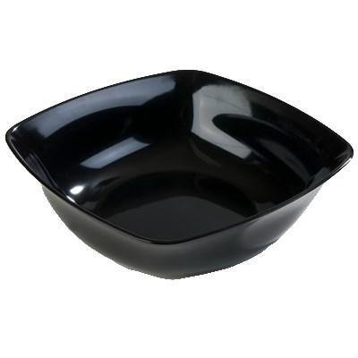 Carlisle 3336403 15.5 Qt. Black Flared Square Melamine Bowl