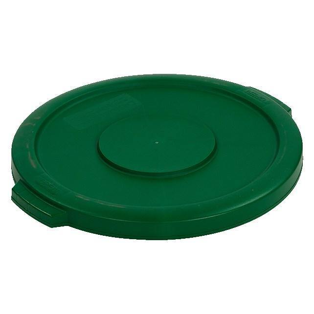 Carlisle 34101109 Bronco 10 Gallon Round Plastic Trash Can Lid, Green