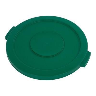 Carlisle 34102109 Bronco 20 Gallon Round Plastic Trash Can Lid, Green