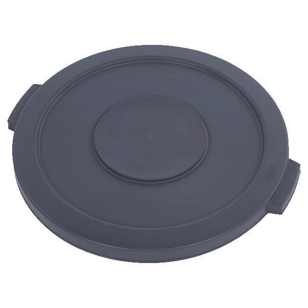 Carlisle 34102123 Bronco 20 Gallon Round Plastic Trash Can Lid, Gray