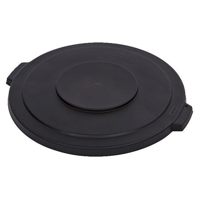 Carlisle 34103303 Bronco 32 Gallon Round Plastic Trash Can Lid, Black