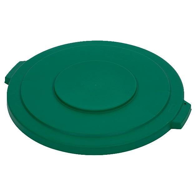 Carlisle 34103309 Bronco 32 Gallon Round Plastic Trash Can Lid, Green