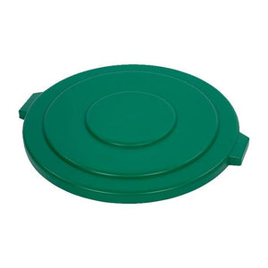 Carlisle 34105609 Bronco 55 Gallon Round Plastic Trash Can Lid, Green