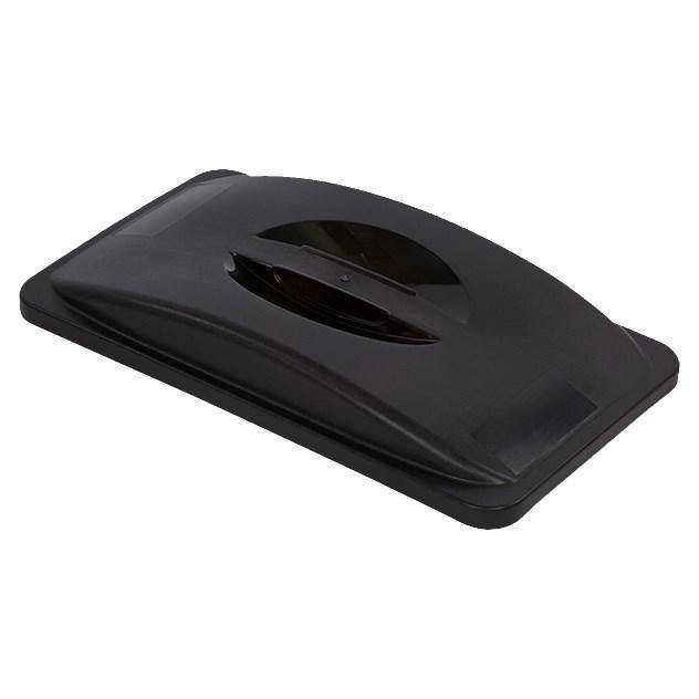 Carlisle 34202503 Trimline Black Lid with Handles, Plastic Black