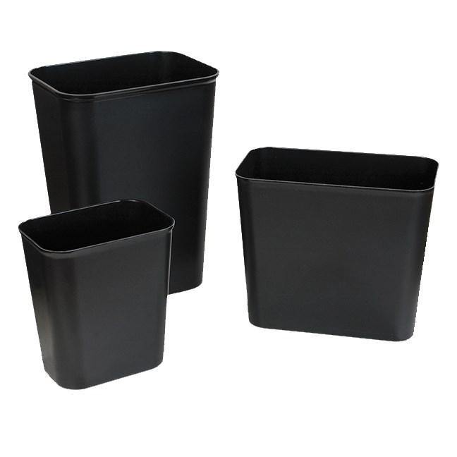 Carlisle 34294003 41 Qt Rectangle Waste Basket - Plastic, Beige