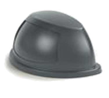 Carlisle 34302223 Centurian 21 Gallon Dove Gray Half Round Waste Container Lid with Swing Door