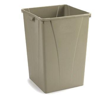 Carlisle 34393506 Centurian 35 Gallon Beige Square Trash Can