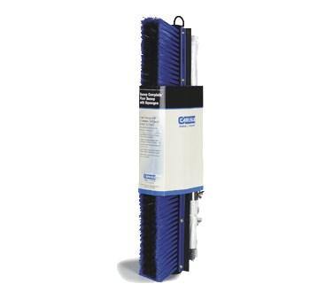 Carlisle 3621961814 18" Floor Sweep with Handle - Plastic Block, Squeegee, Blue