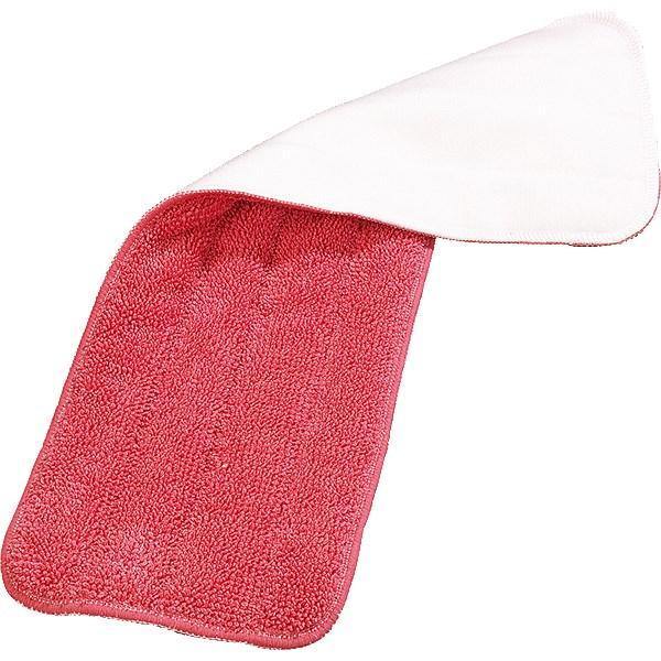 Carlisle 363321805 18" Wet/Dry Mop Pad - Looped End Microfiber, Red