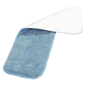 Carlisle 363321814 18" Wet/Dry Mop Pad - Looped End Microfiber, Blue