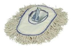 Carlisle 3649000 6" Flo-Pac Wedge Dust Mop Head Only with Cut Ends, White