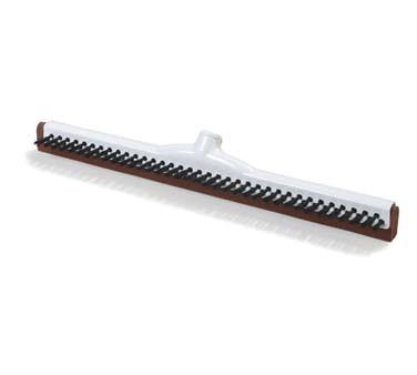 Carlisle 36781800 18" Floor Squeegee Dual Head - Scrubbing Bristles, Metal/Plastic Frame