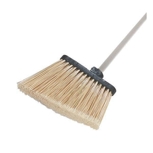 Carlisle 36861L00 36" Lobby Angle Broom - Metal Handle, Polypropylene Bristles, Black