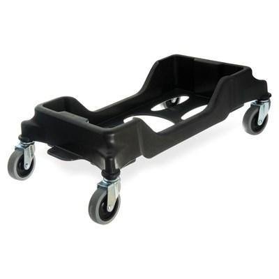 Carlisle 36921003 Rectangular Trimline Trash Can Dolly For 15 & 23 Gal Cans, Black