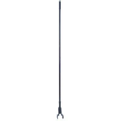 Carlisle 36947503 60" Black Fiberglass Jaw Style Mop Handle with Plastic Head