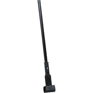 Carlisle 3697000 60" Mop Handle - Jaw Style, Vinyl Coated Metal, Black