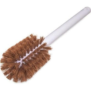 Carlisle 4000025 Sparta Spectrum 12" Tan Carafe & Server / Bottle Cleaning Brush- 2-3/4" Bristle Diameter