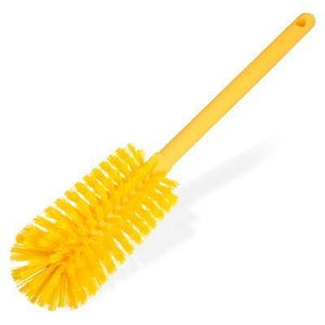 Carlisle 40000C04 12" Bottle Brush with Soft Polyester Bristles, Yellow