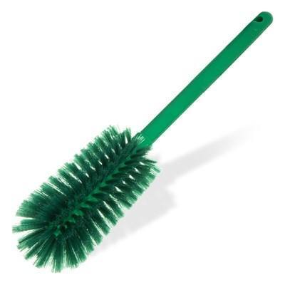 Carlisle 40000C09 12" Bottle Brush with Soft Polyester Bristles, Green