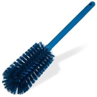 Carlisle 40000C14 12" Bottle Brush with Soft Polyester Bristles, Blue