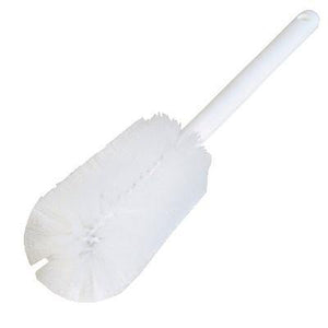 Carlisle 4000102 Sparta 16" White Carafe and Server / Bottle Cleaning Brush - 3-1/4" Bristle Diameter