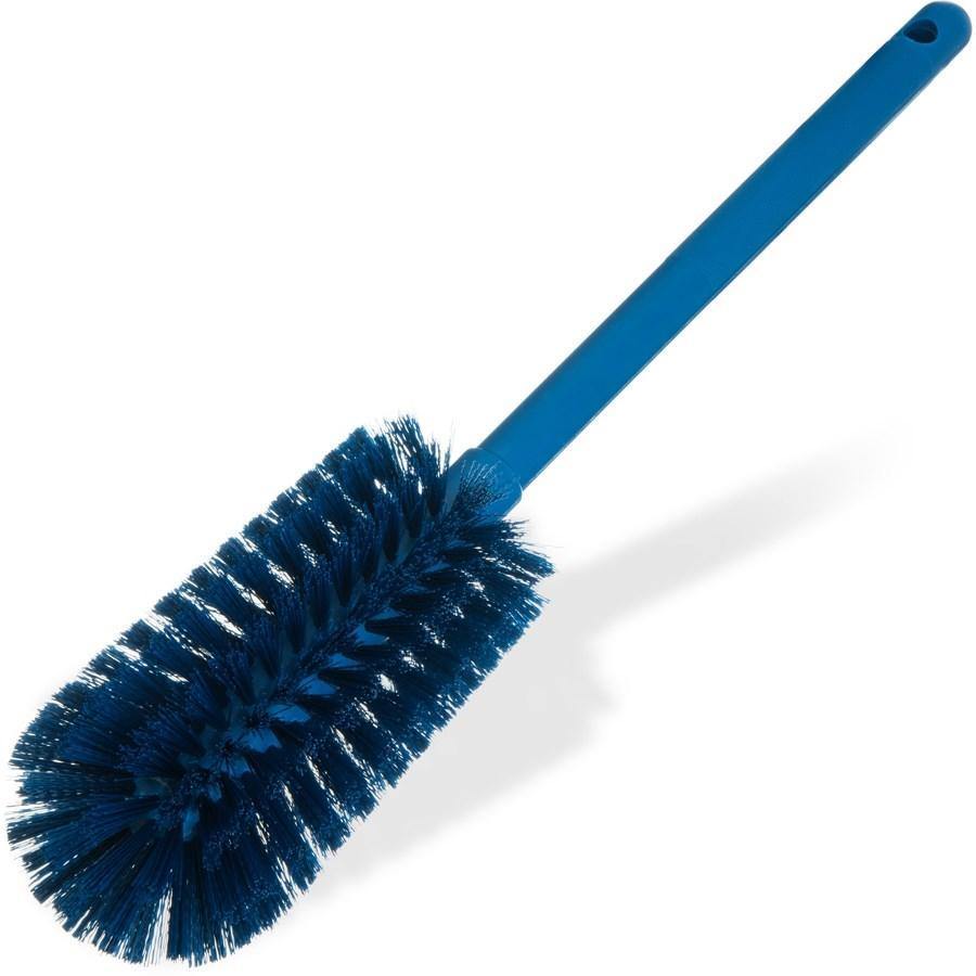 Carlisle 40001C14 Sparta 16" Blue Carafe and Server / Bottle Cleaning Brush - 3-1/4" Bristle Diameter