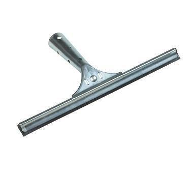 Carlisle 4007000 12" Hand Held Window Squeegee - Black Rubber, Stainless Handle