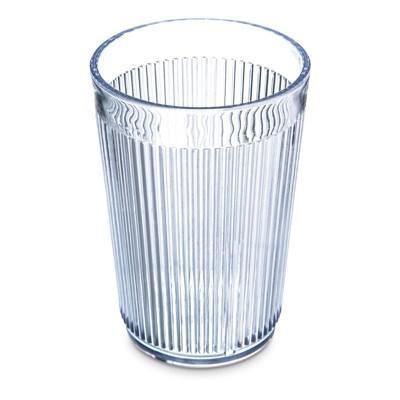 Carlisle 400807 8 Oz. Clear Crystalon Stack-All Plastic Tumbler