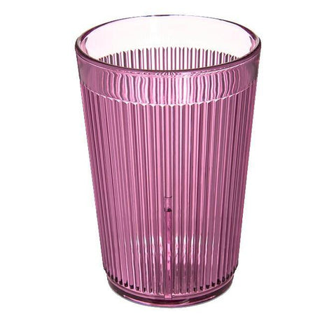 Carlisle 400855 8 Oz. Rose Crystalon Stack-All Plastic Tumbler