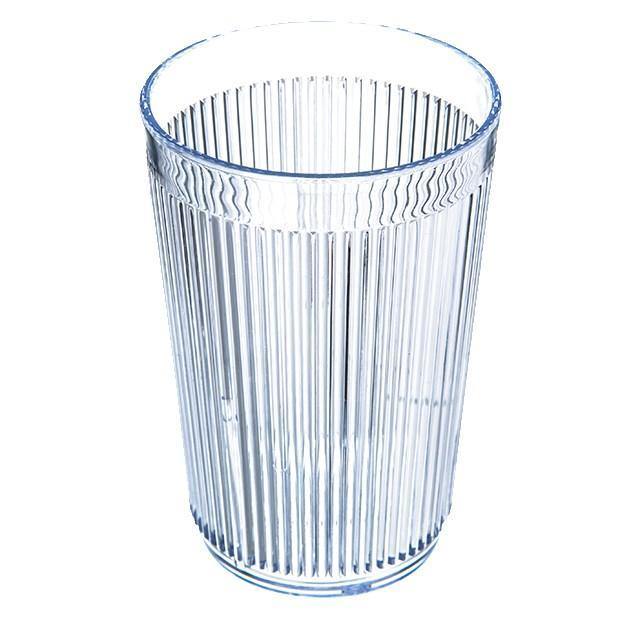 Carlisle 401007 9.5 Oz. Clear Crystalon Stack-All Plastic Tumbler