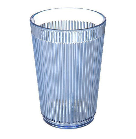 Carlisle 401054 9.5 Oz. Blue Crystalon Stack-All Plastic Tumbler