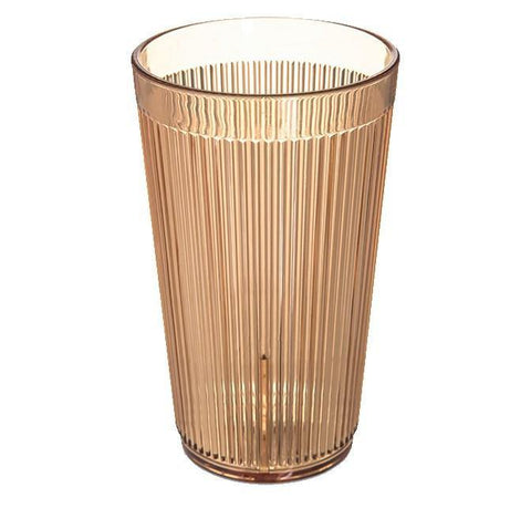 Carlisle 401213 12 Oz. Amber Crystalon Stack-All Plastic Tumbler